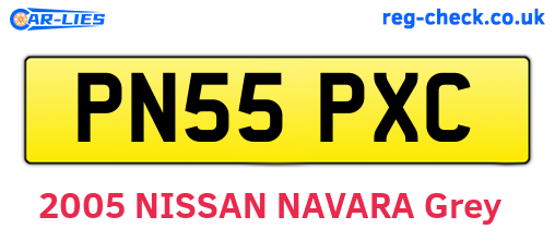 PN55PXC are the vehicle registration plates.