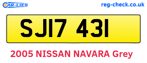SJI7431 are the vehicle registration plates.