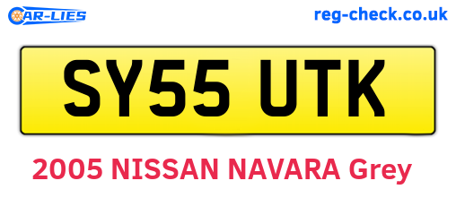 SY55UTK are the vehicle registration plates.