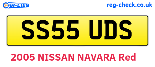 SS55UDS are the vehicle registration plates.