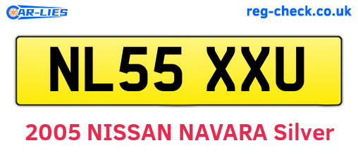 NL55XXU are the vehicle registration plates.