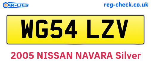 WG54LZV are the vehicle registration plates.