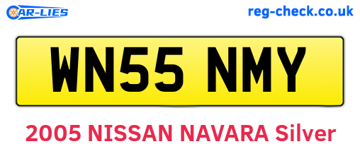WN55NMY are the vehicle registration plates.