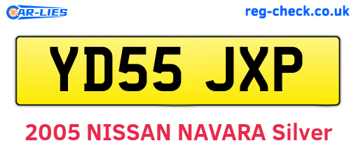 YD55JXP are the vehicle registration plates.