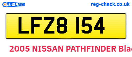 LFZ8154 are the vehicle registration plates.