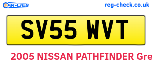 SV55WVT are the vehicle registration plates.