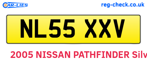 NL55XXV are the vehicle registration plates.