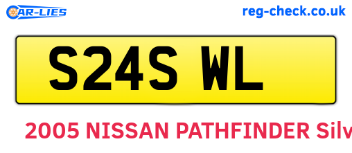 S24SWL are the vehicle registration plates.