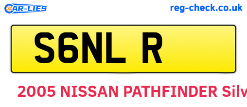 S6NLR are the vehicle registration plates.