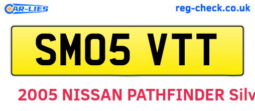 SM05VTT are the vehicle registration plates.