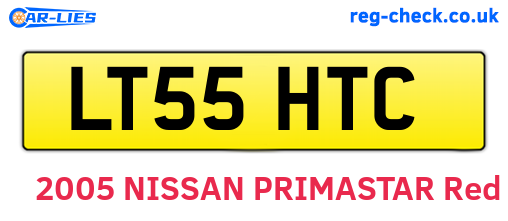LT55HTC are the vehicle registration plates.