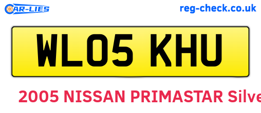 WL05KHU are the vehicle registration plates.