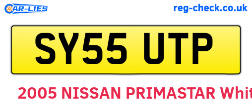 SY55UTP are the vehicle registration plates.