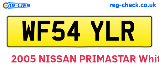 WF54YLR are the vehicle registration plates.