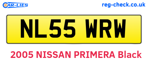 NL55WRW are the vehicle registration plates.