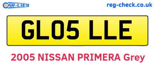 GL05LLE are the vehicle registration plates.