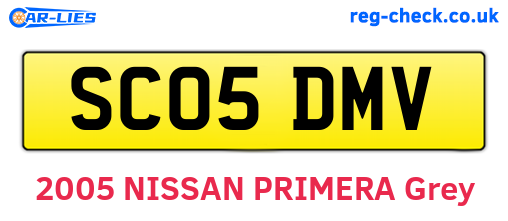 SC05DMV are the vehicle registration plates.