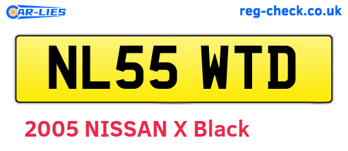 NL55WTD are the vehicle registration plates.