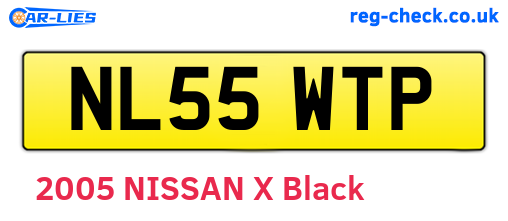NL55WTP are the vehicle registration plates.