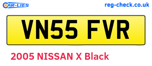 VN55FVR are the vehicle registration plates.