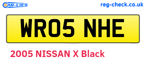 WR05NHE are the vehicle registration plates.