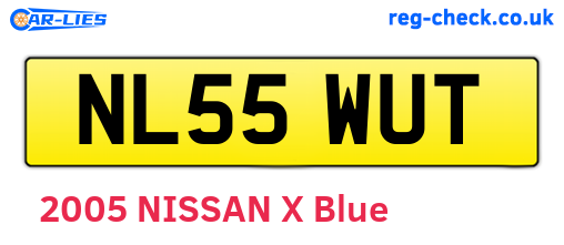 NL55WUT are the vehicle registration plates.
