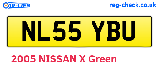 NL55YBU are the vehicle registration plates.