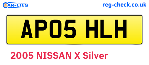 AP05HLH are the vehicle registration plates.