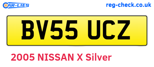 BV55UCZ are the vehicle registration plates.