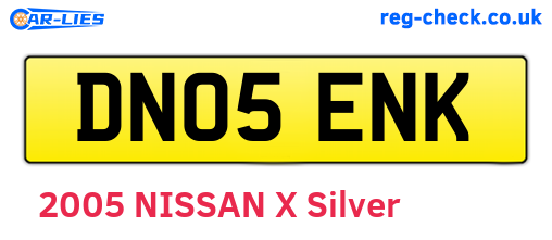 DN05ENK are the vehicle registration plates.