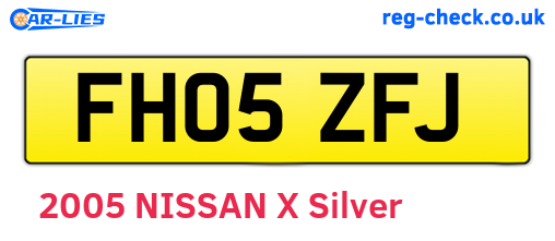 FH05ZFJ are the vehicle registration plates.