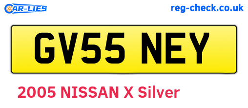 GV55NEY are the vehicle registration plates.