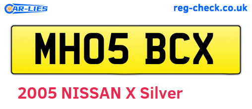 MH05BCX are the vehicle registration plates.
