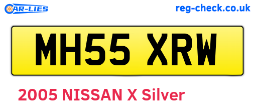 MH55XRW are the vehicle registration plates.