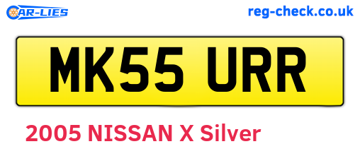 MK55URR are the vehicle registration plates.