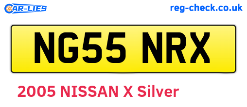 NG55NRX are the vehicle registration plates.