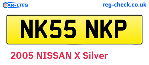 NK55NKP are the vehicle registration plates.