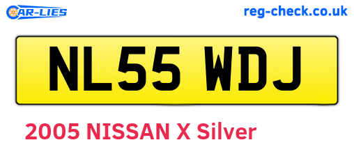 NL55WDJ are the vehicle registration plates.