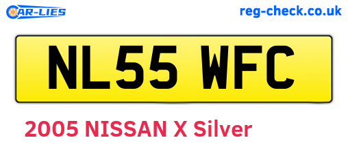 NL55WFC are the vehicle registration plates.