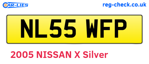 NL55WFP are the vehicle registration plates.