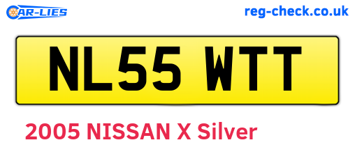 NL55WTT are the vehicle registration plates.