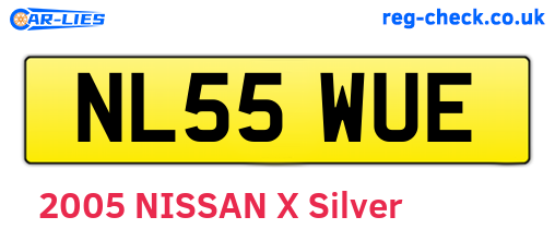 NL55WUE are the vehicle registration plates.