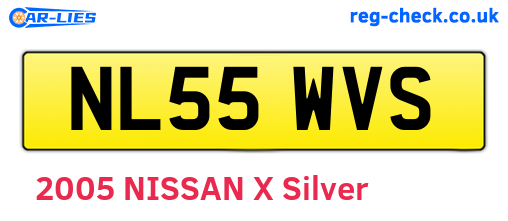 NL55WVS are the vehicle registration plates.
