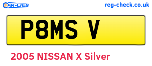 P8MSV are the vehicle registration plates.