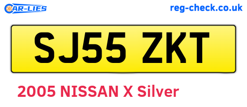 SJ55ZKT are the vehicle registration plates.