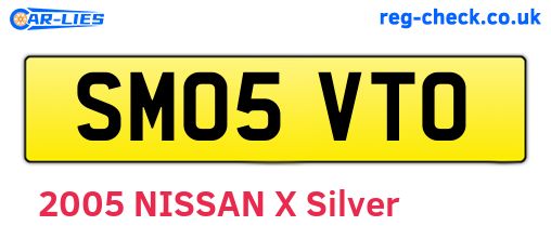 SM05VTO are the vehicle registration plates.