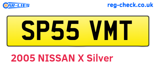 SP55VMT are the vehicle registration plates.