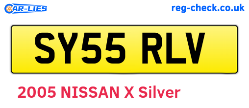 SY55RLV are the vehicle registration plates.