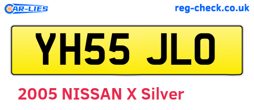 YH55JLO are the vehicle registration plates.