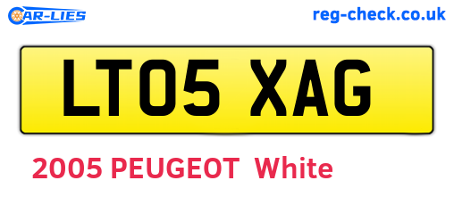 LT05XAG are the vehicle registration plates.